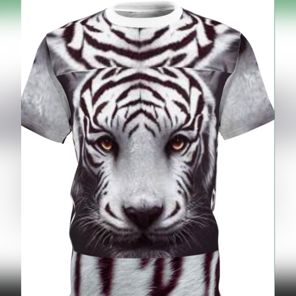 White Tiger Unisex Cut & Sew Tee - Picture 4 of 6